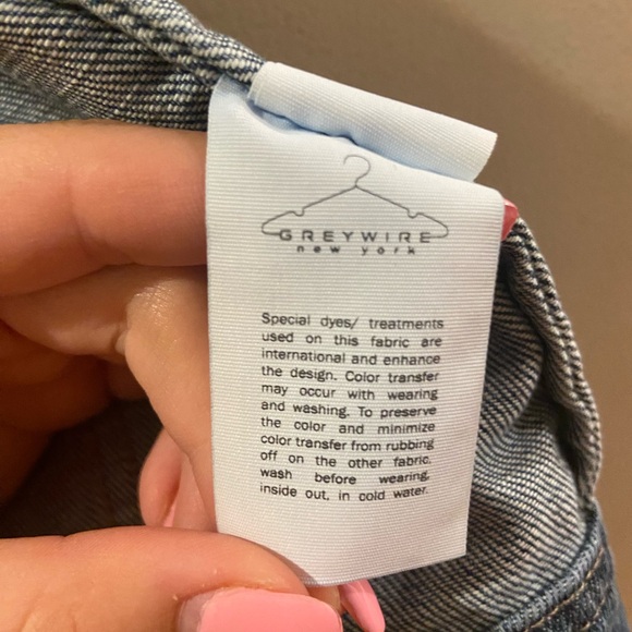 Greywire New York distressed denim vest size Small. {220} - Picture 7 of 10
